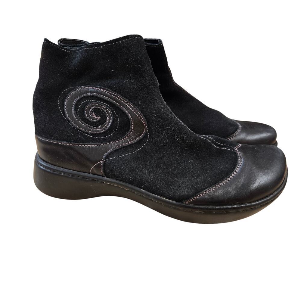Naot Black Leather Oyster Boots Sz 40/9